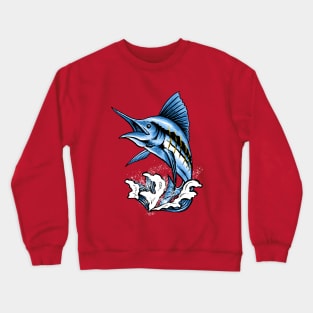 Marlin fish illustration Crewneck Sweatshirt